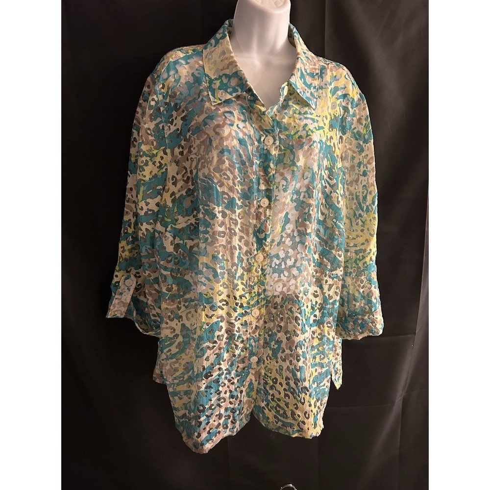 New 18W JH Collection Woman Shear Medley Top #1446*12